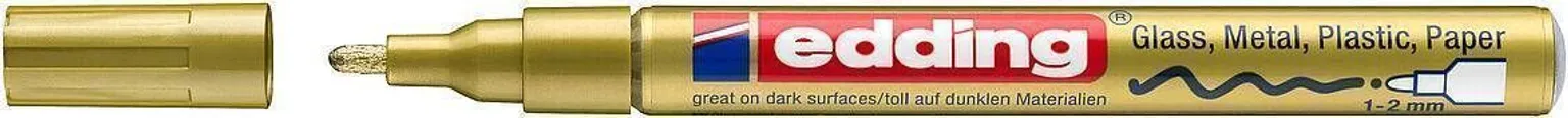 VÄRVIMARKER EDDING PERMANENTE 751 KULDNE 1-2MM