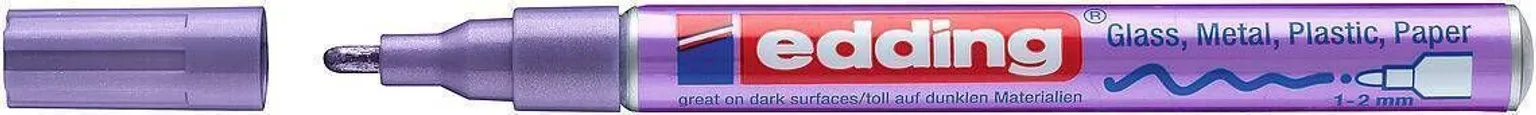 VÄRVIMARKER EDDING PERMANENTE 751 METALLIK LILLA 1-2 MM