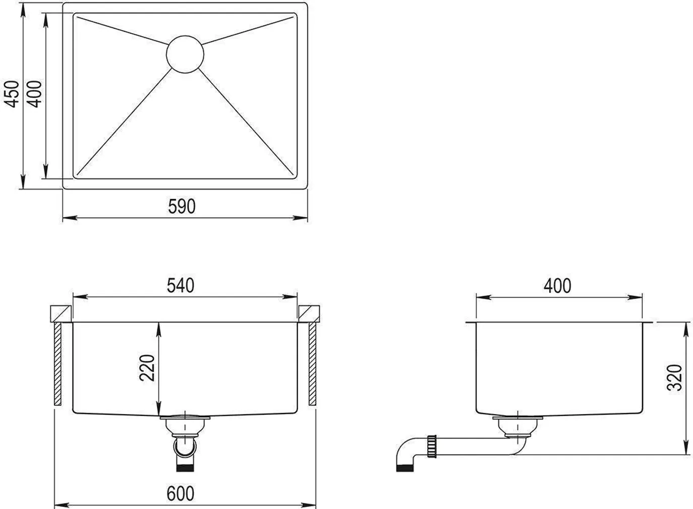 VALAMU AQUASANITA ROOSTEVABA ENN100L 590X450X200MM