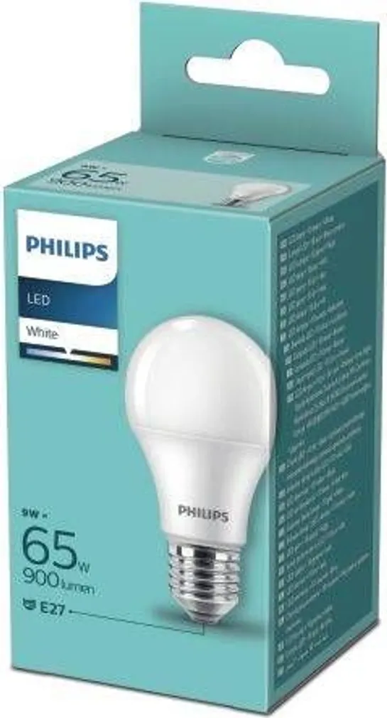 LED LAMP PHILIPS 9W 900LM A60 3000K MATT 