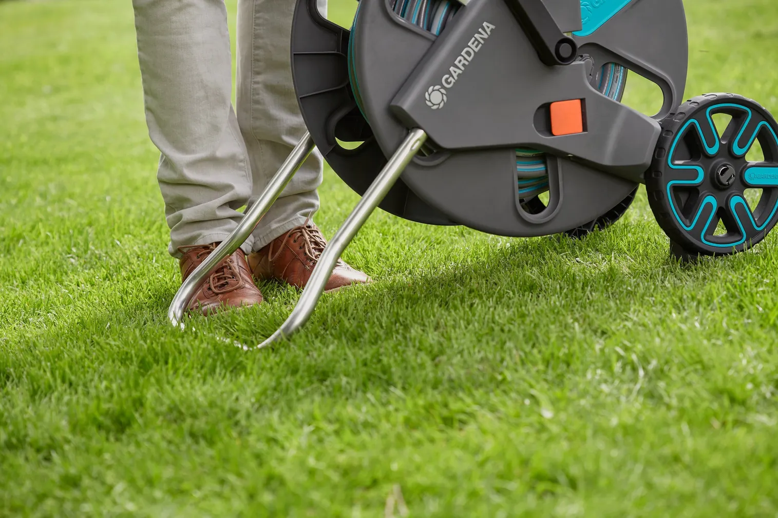 VOOLIKUKÄRU GARDENA AQUAROLL L EASY 50M 13MM VOOLIK