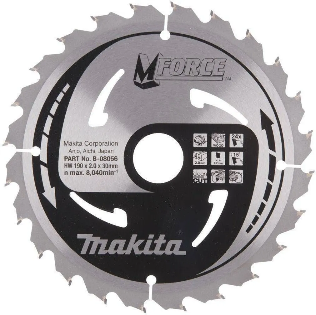 SAEKETAS MAKITA 190X30/20/16X 2,0MM 24T