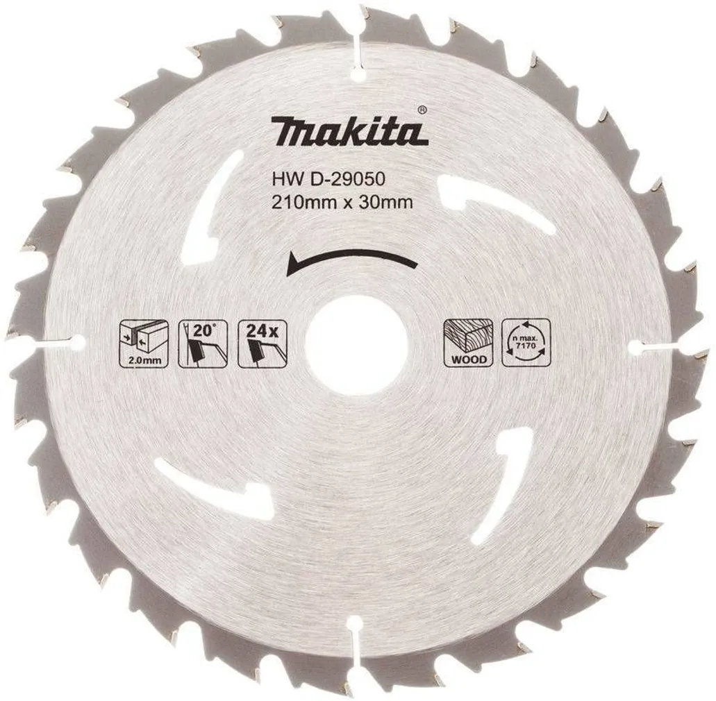 SAEKETAS MAKITA 210X30X2,0MM 24T CLEAN CUT