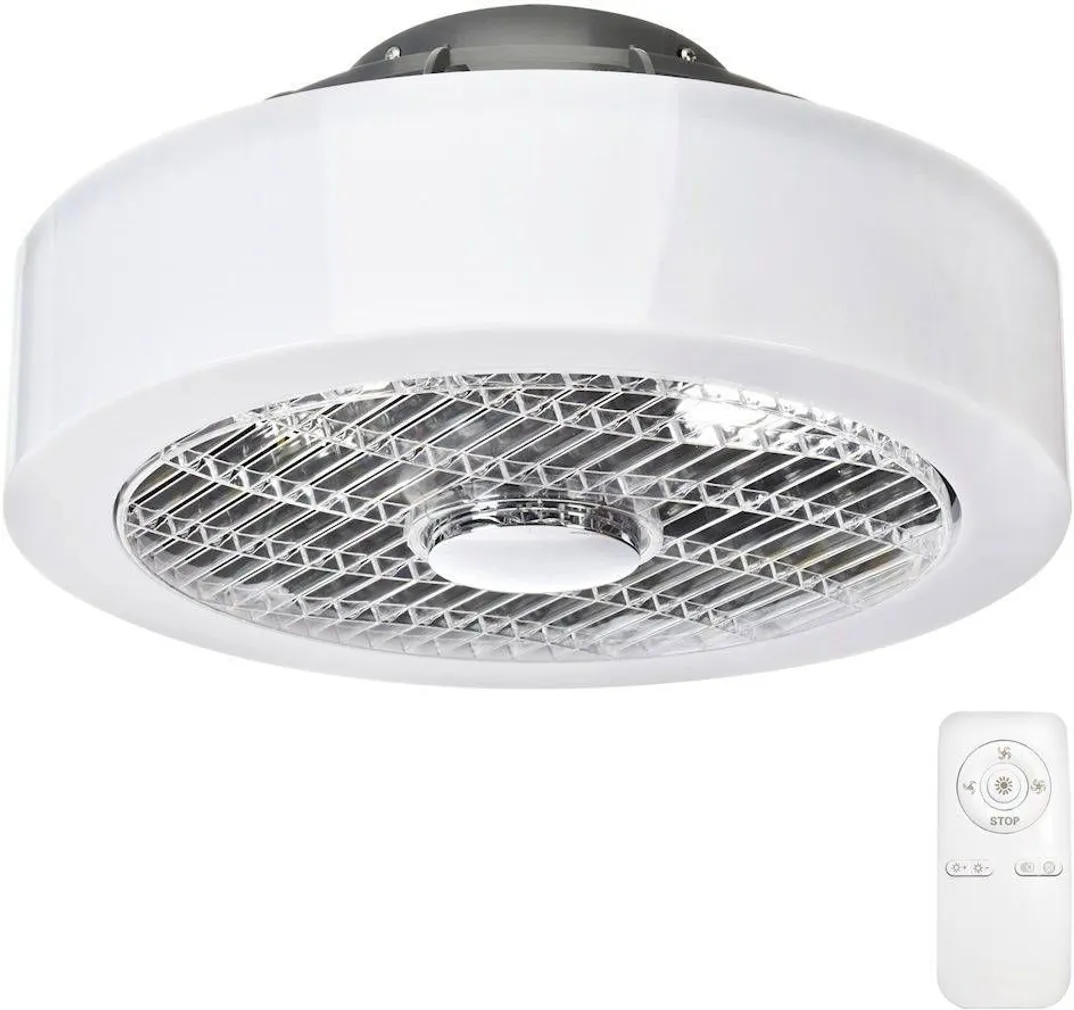 LAELAMP VENTILAATORIGA MILAGRO MISTRAL 45W PULT VALGE