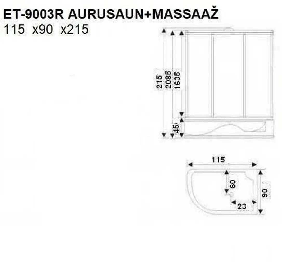 AURUSAUN CONSTAR ET-9003R 115X90X45/215CM PAREM