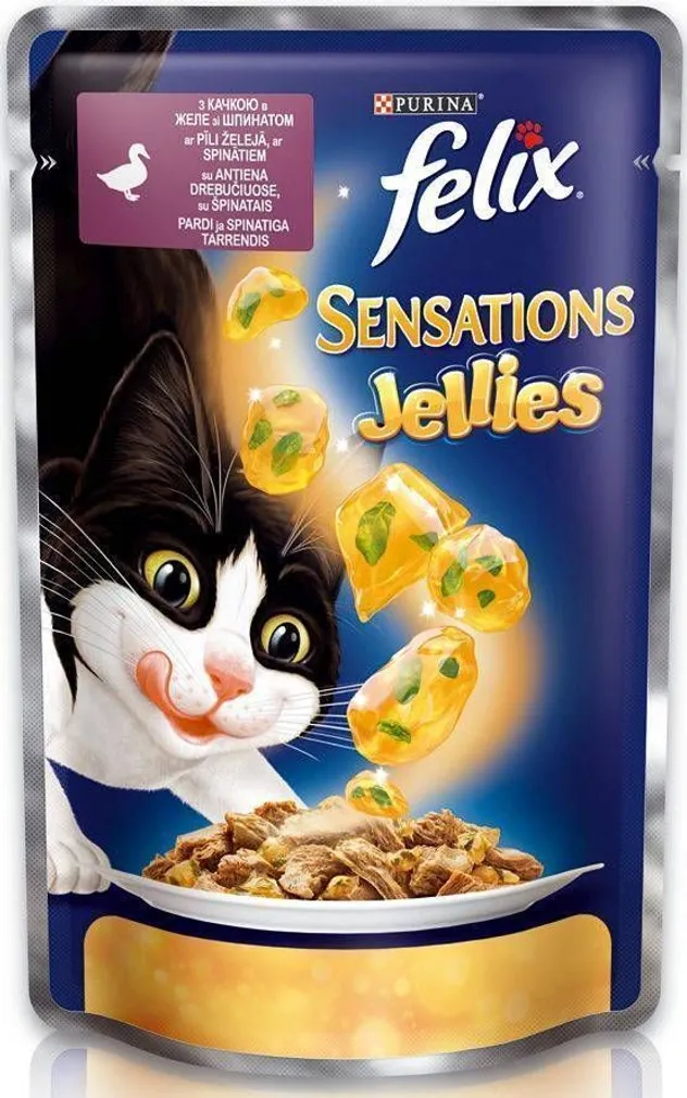 LEMMIKLOOMA KIISUEINE FELIX SENSATIONS JELLIES PART 100G