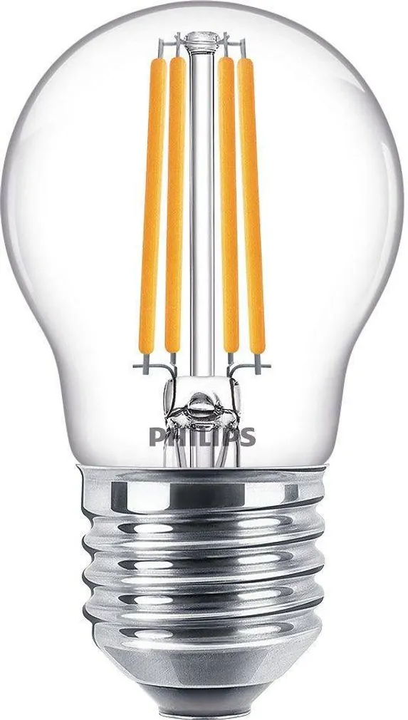 LED LAMP PHILIPS CLASSIC 6,5W E27 P45 FIL KLAAS 2700K PHILIPS