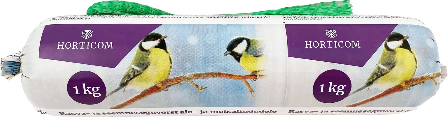 LINNUTOIT HORTICOM RASVA- JA SEEMNESEGU AIA- JA METSALINDUDELE 1KG