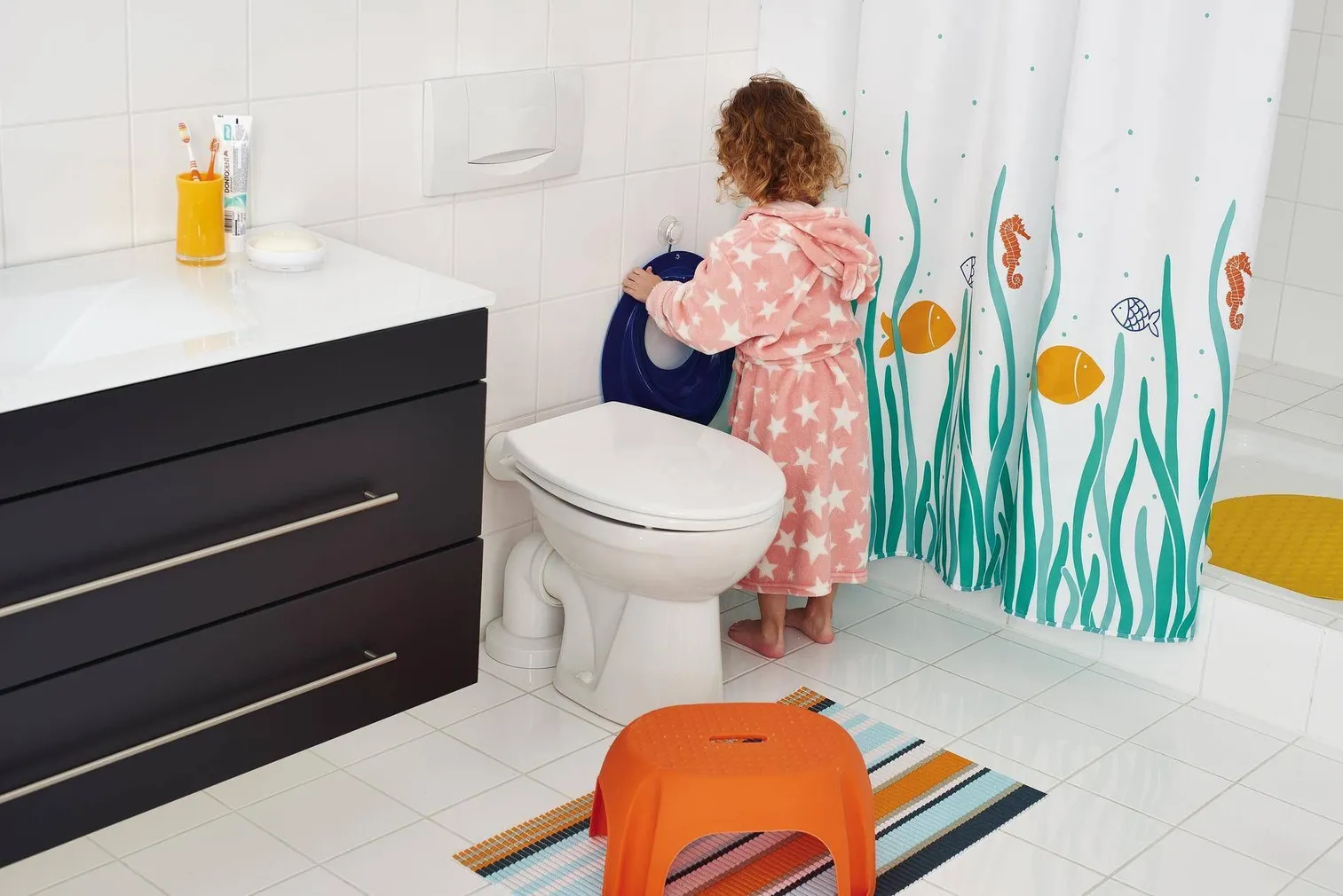 WC-POTIISTE RIDDER LASTELE JUNIOR PP PLASTIK VALGE