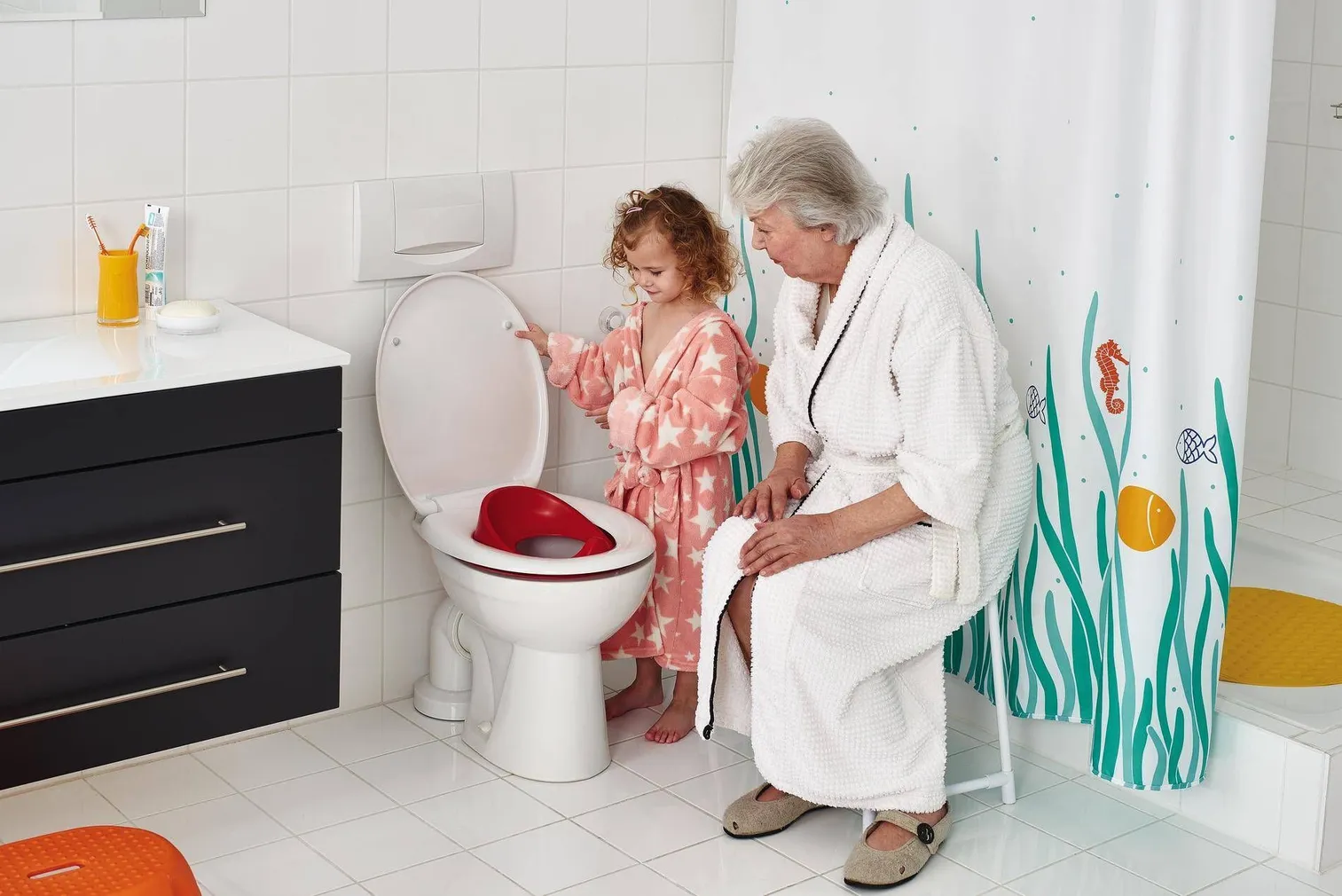 WC-POTIISTE RIDDER LASTELE JUNIOR PP PLASTIK VALGE