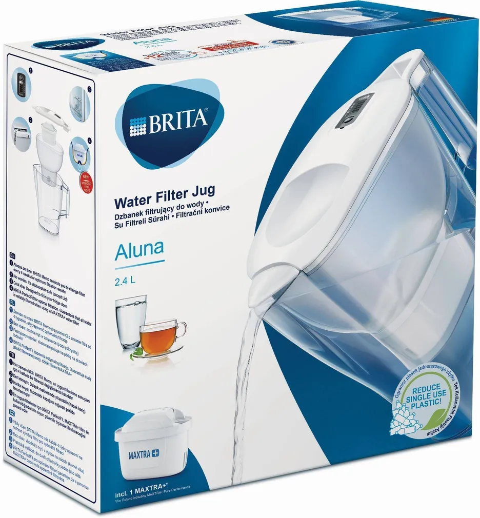 VEEFILTERKANN BRITA ALUNA 2,4L MEMO VALGE