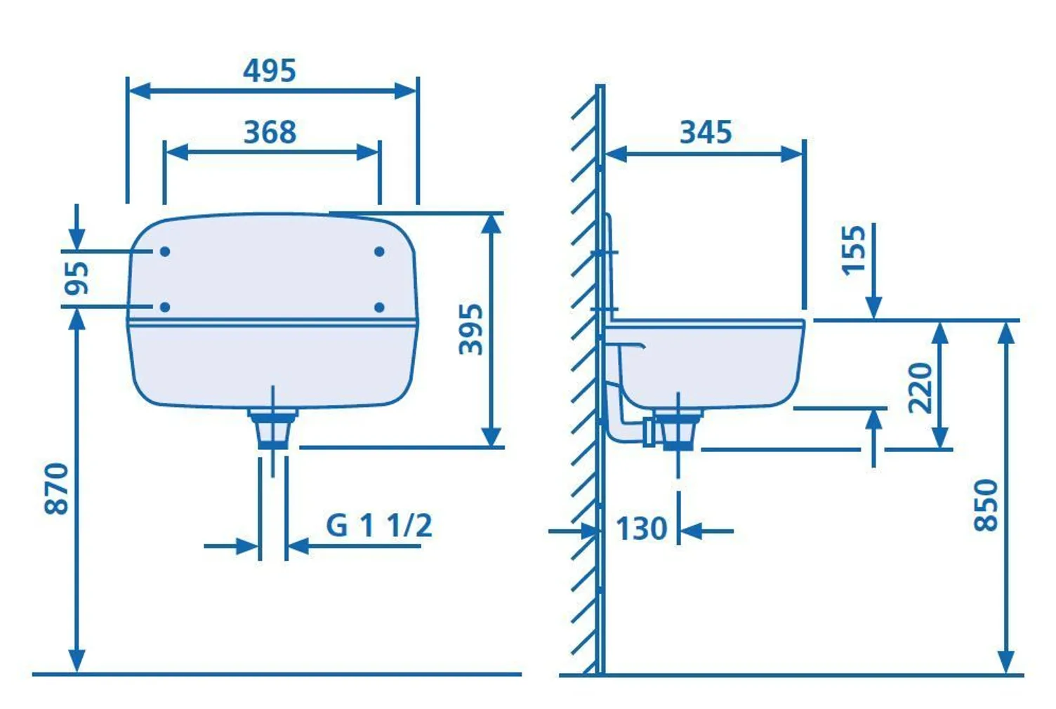 VALAMU MAJANDUSRUUMI SAINT 4322G 495X345X395MM ABS HALL
