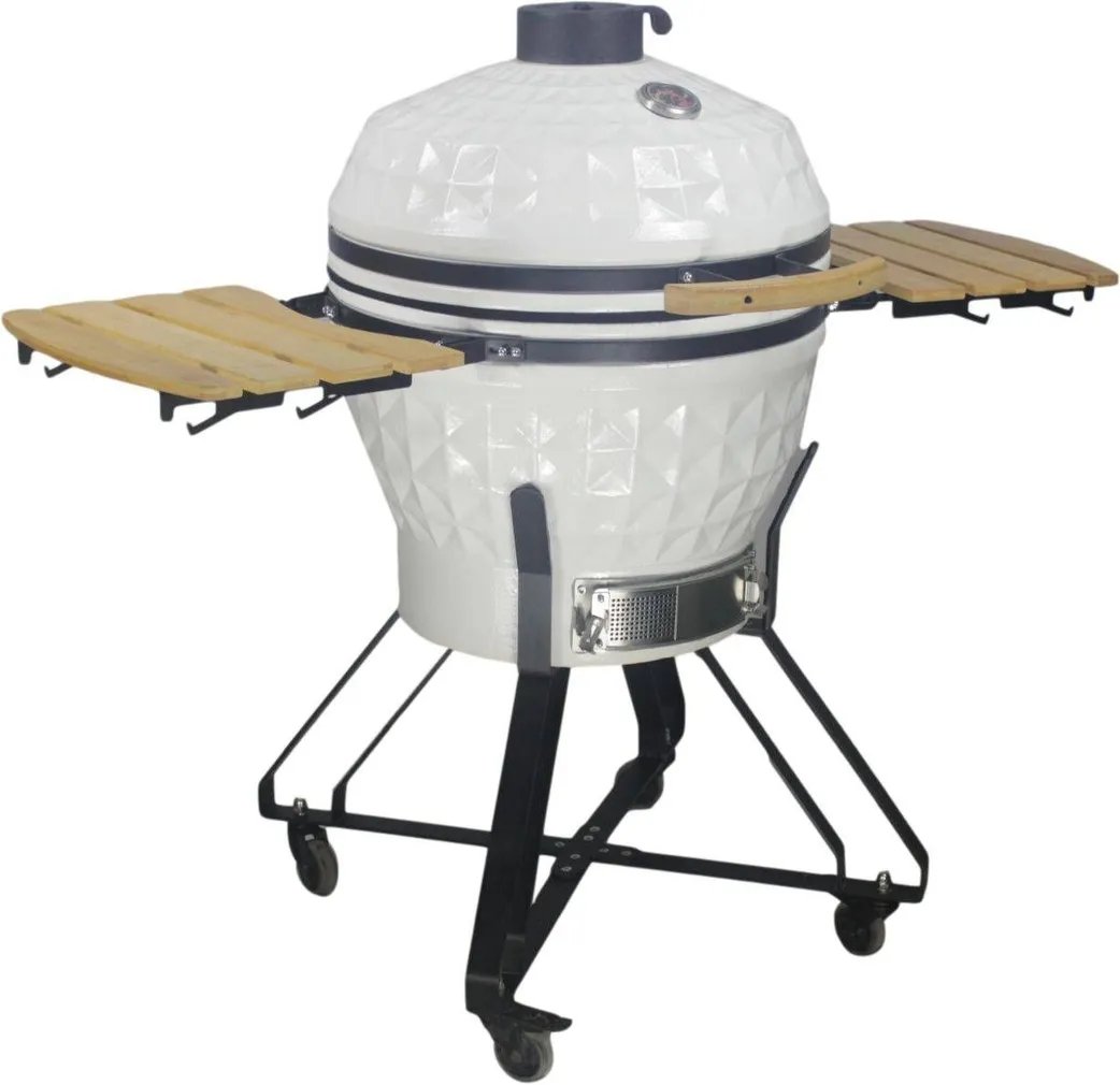KERAAMILINE SÖEGRILL KAMADO 22'' VALGE