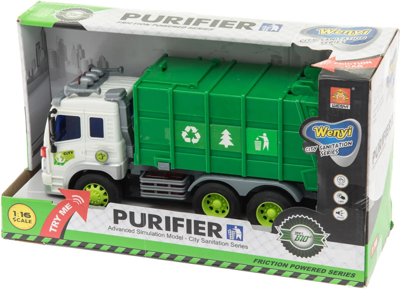 MÄNGUASI PRÜGIAUTO 27,5CM MUUSIKAGA