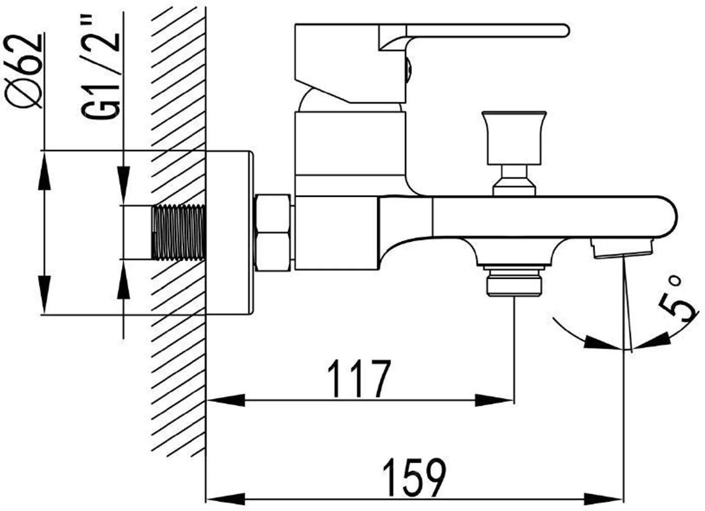 VANNI- JA DUŠISEGISTI BLUE STAR NOVARA NV 509BL MUST MATT