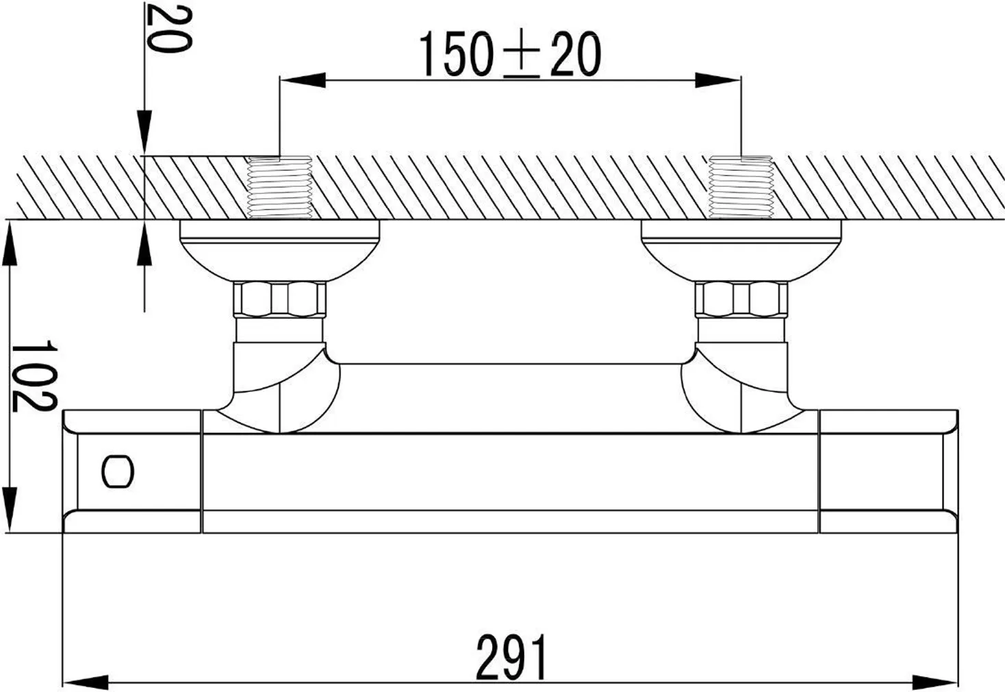 DUŠISEGISTI BLUE STAR TORINO TH 522I TERMOSTAAT INOX