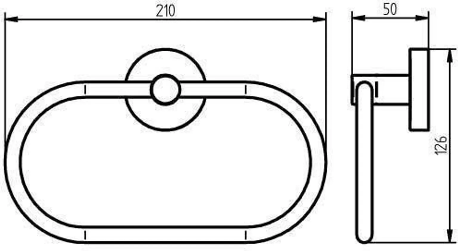 KÄTERÄTIHOIDJA HACEKA KOSMOS ÜMAR Ø20CM HARJATUD
