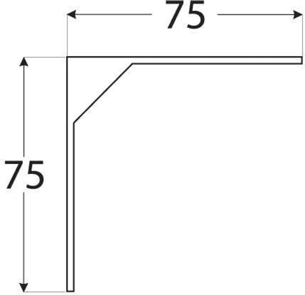 KRONSTEIN VELANO HÕBEDANE GALVAANILINE TSINK 75X75MM