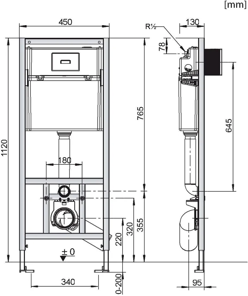 WC-RAAM SANIT INEO OB LOPUTUSKLAHVIGA
