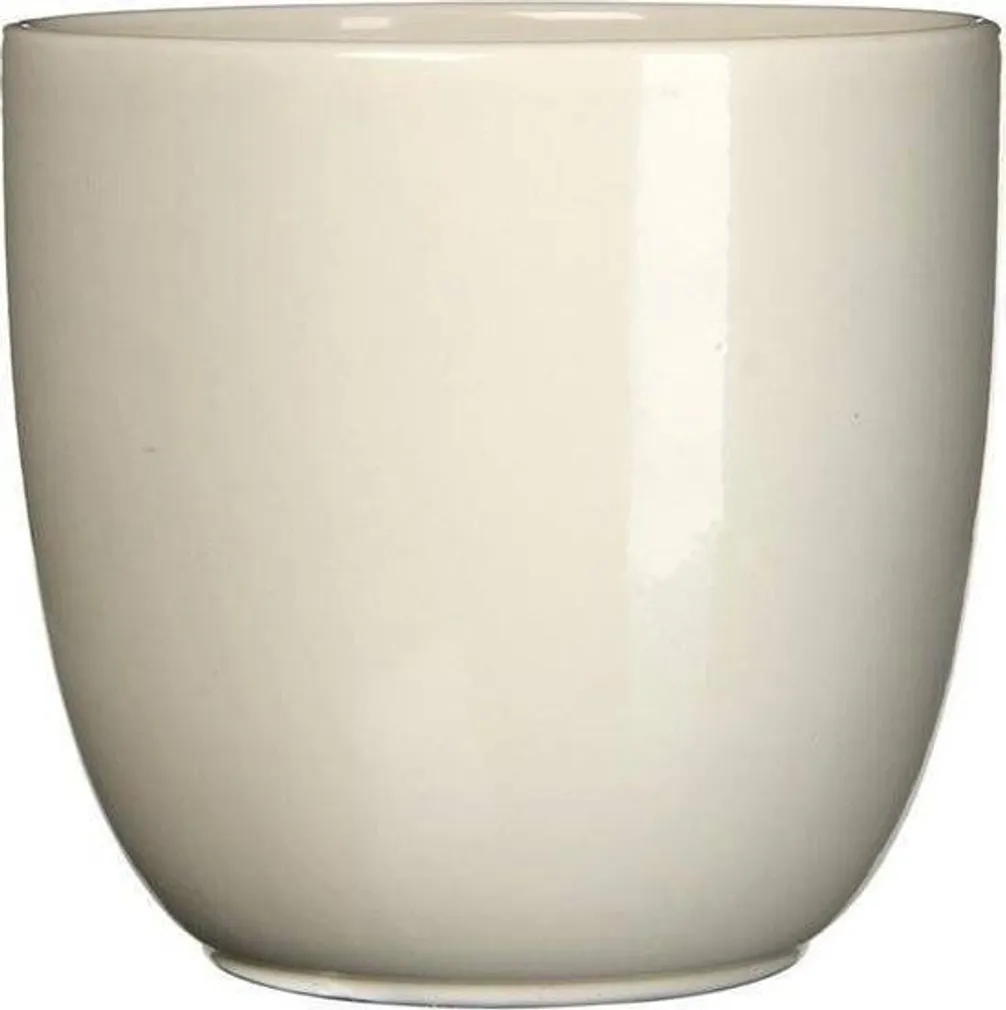 ÜMBRISPOTT MICA DECORATIONS TUSCA KREEMJAS 13X13,5CM