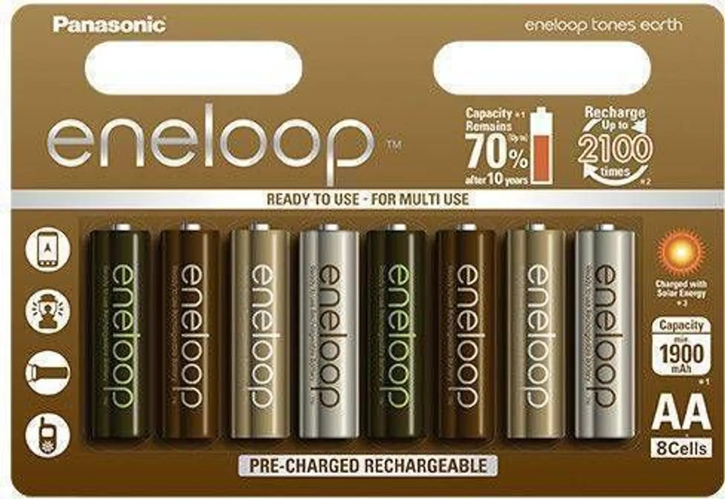 AKUPATAREI ENELOOP AA 1900MAH 8UE EARTH 8TK PAKIS