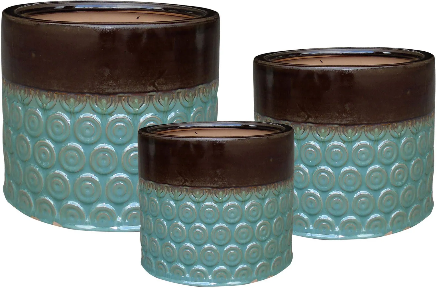 ÜMBRISPOTT KERAAMILINE 19X19X16CM PRUUN