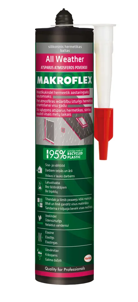 HERMEETIK MAKROFLEX ALL WEATHER 280ML VALGE