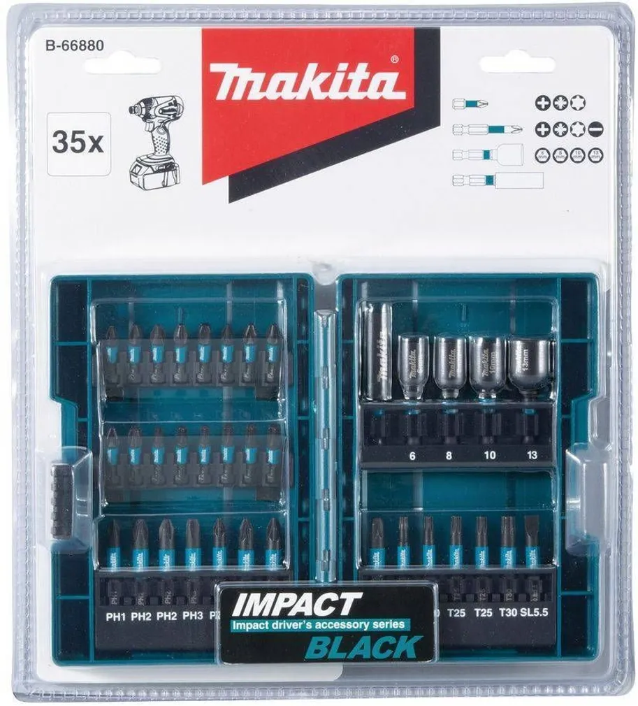 OTSIKUTE KOMPLEKT 35-OSA MAKITA IMPACT BLACK