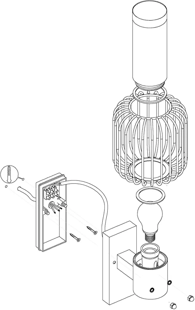 AIAVALGUSTI EGLO RAVELLO E27 1X28W SEIN IP44