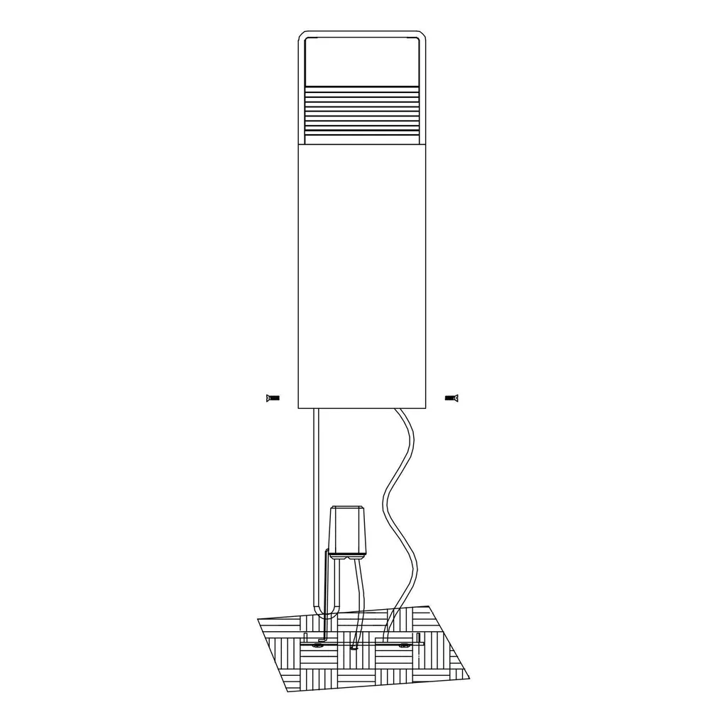 AIAVALGUSTI EGLO DONINNI1 6W 550LM 3000K IP44 POST 800MM