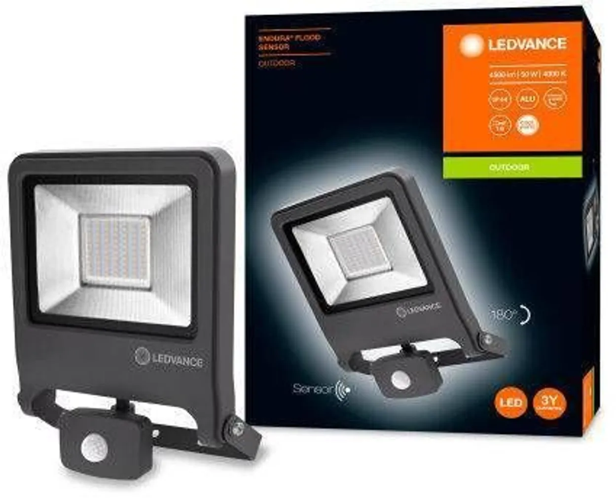 PROŽEKTOR LEDVANCE LED ENDURA FLOOD SENSOR 50W 840 DG