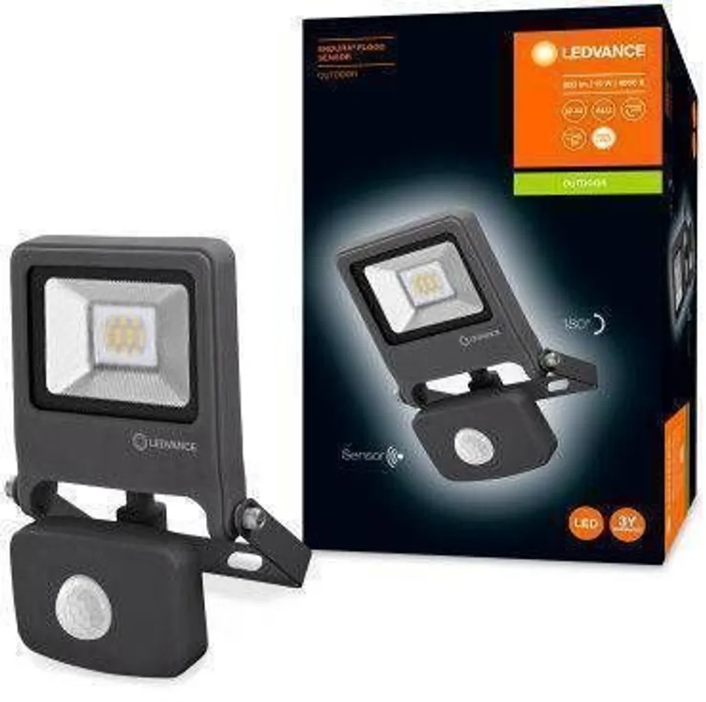 PROŽEKTOR LEDVANCE LED ENDURA FLOOD SENSOR 10W 840, 800LM TUMEHALL
