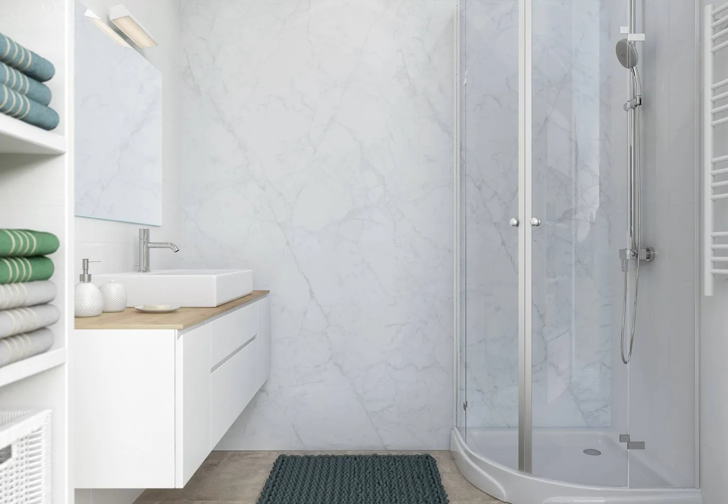 SEINAPANEEL VILO PVC 250X2650MM CARRARA 2,65M² PAKIS