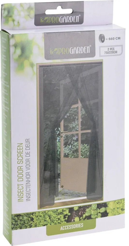 PUTUKAVÕRK UKSELE PROGARDEN 75X220CM 2TK PAKIS MUST