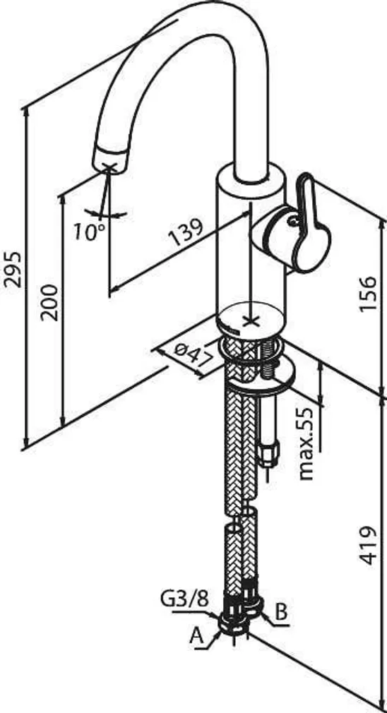 VALAMUSEGISTI DAMIXA SILHOUET 7462061 MATT MUST