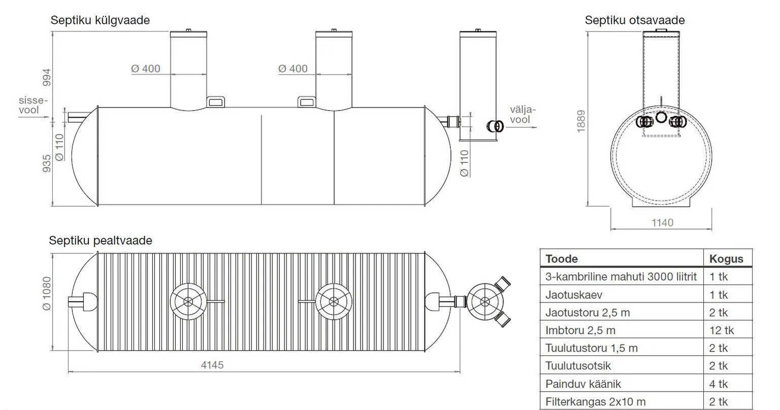 SEPTIK PIPELIFE ECOLIFE 3000L