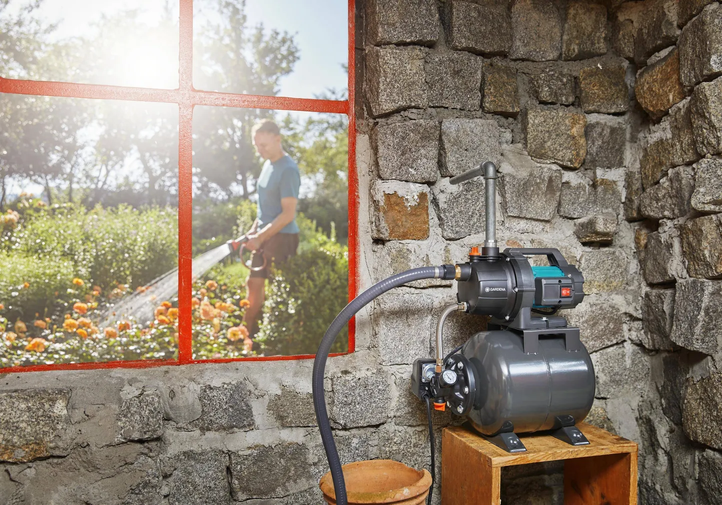 VEEAUTOMAAT GARDENA 3700/4 800W 3700L/H 7/41M HÜDR. 19L