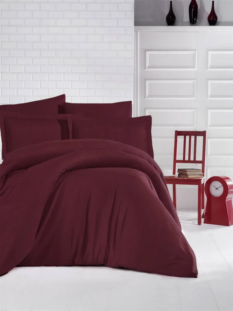 VOODIPESUKOMPLEKT CLARET 160X200CM SATIINIST