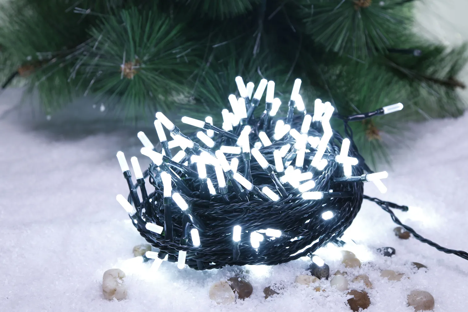 JÕULUVALGUSTUS 400LED LONG DIAMOND, 8 FUNKTSIOONI KÜLM VALGUS