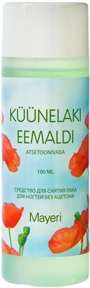 KÜÜNELAKIEEMALDI MAYERI ATSETOONIVABA 100ML
