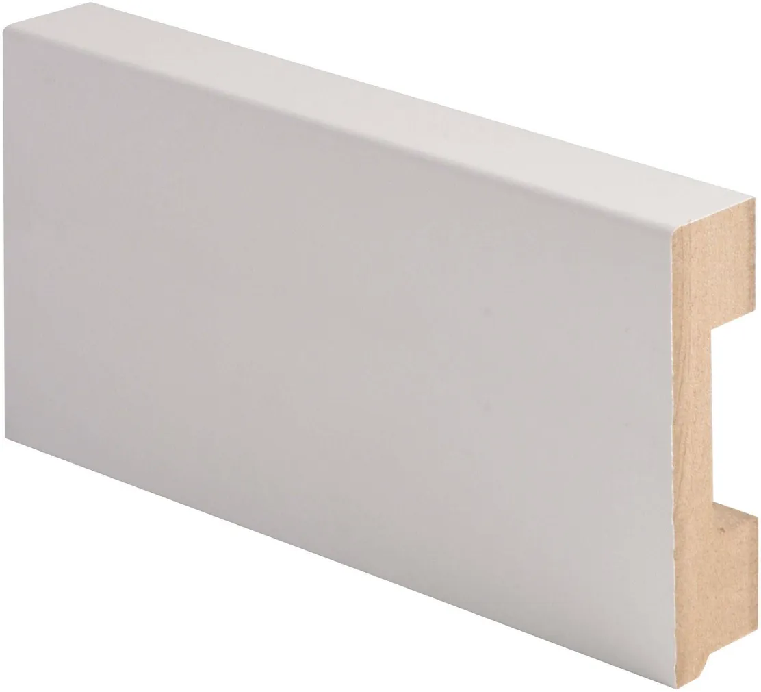 PÕRANDALIIST NORDHOME MDF 19X70X2750 KAABLI SÜVISEGA VALGE