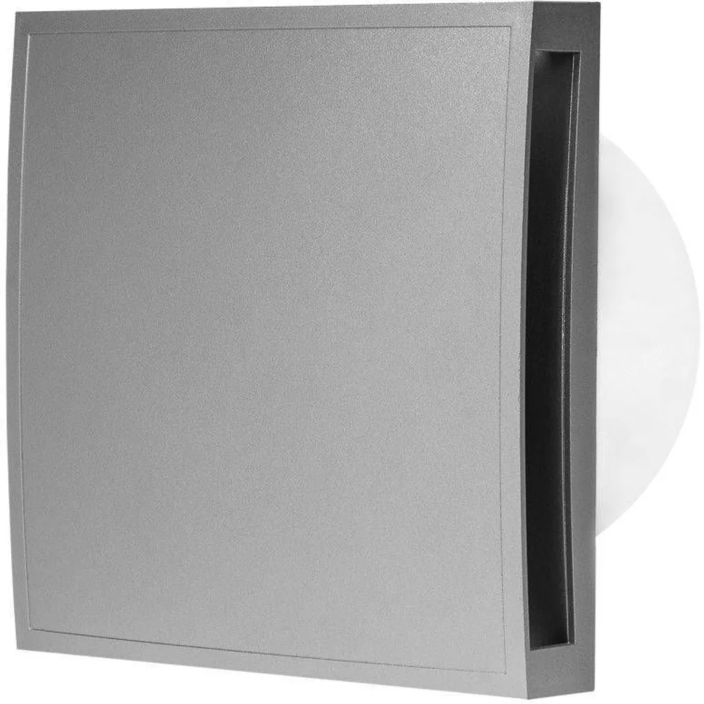 VENTILAATOR E-EXTRA 100MM SULGURKAANEGA HÕBEDANE
