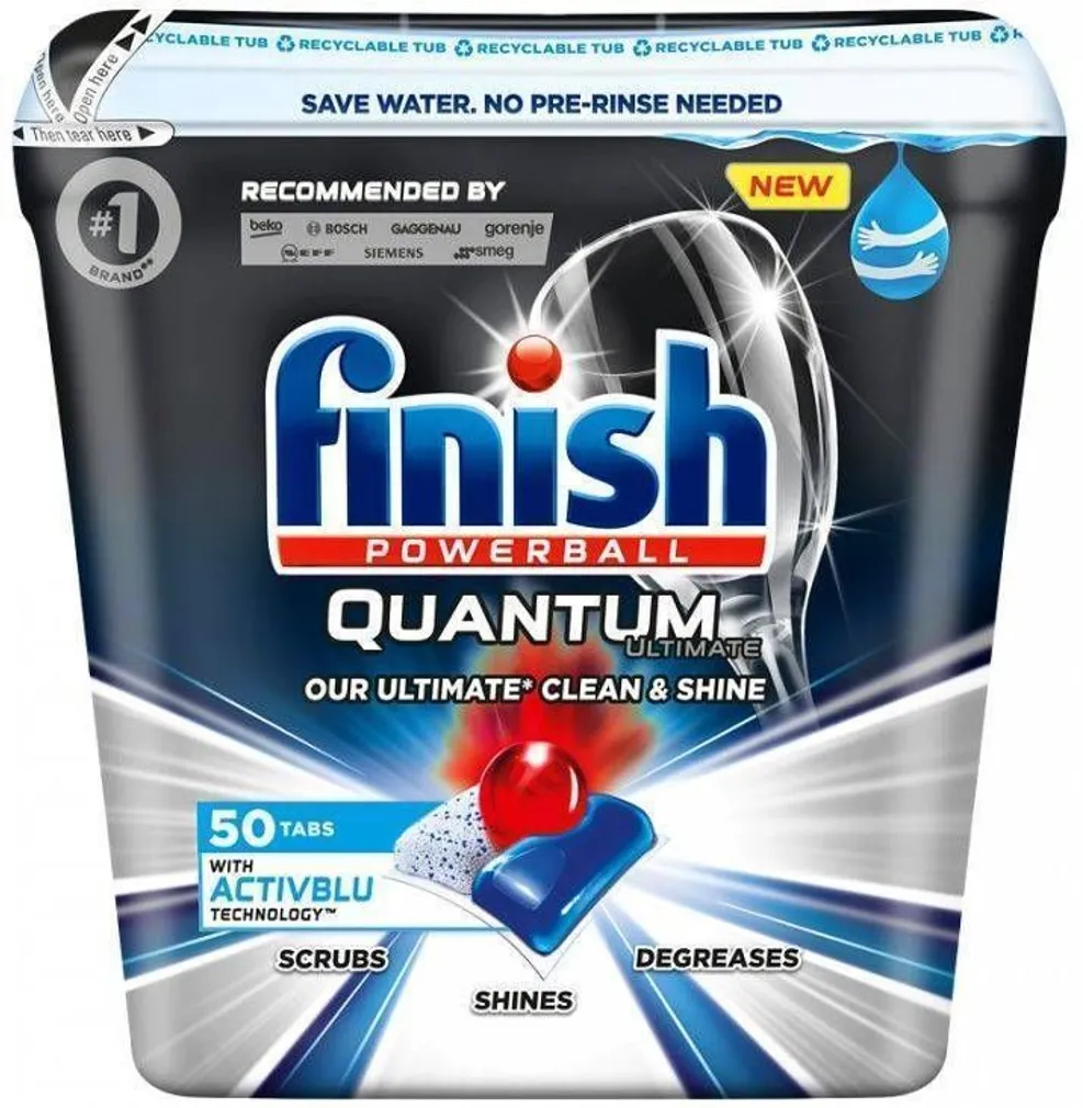 NÕUDEPESUMASINA TABLETID FINISH QUANTUM ULTIMATE 50TK PAKIS