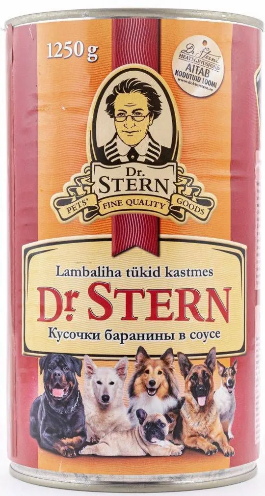 LEMMIKLOOMA KONSERV KOERTELE DR.STERN LAMBALIHA KASTMES 1,25KG