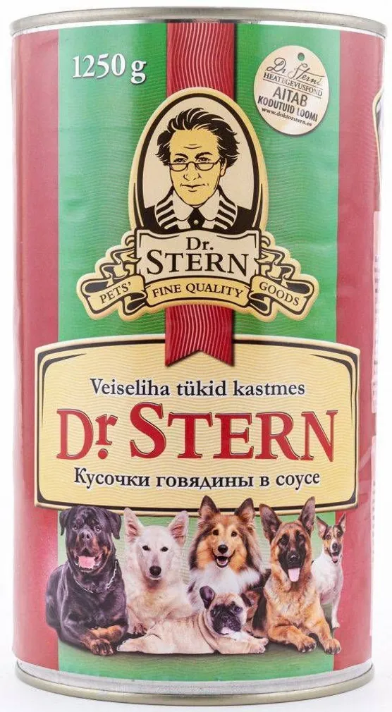 LEMMIKLOOMA KONSERV KOERTELE DR.STERN VEISELIHA KASTMES 1,25KG
