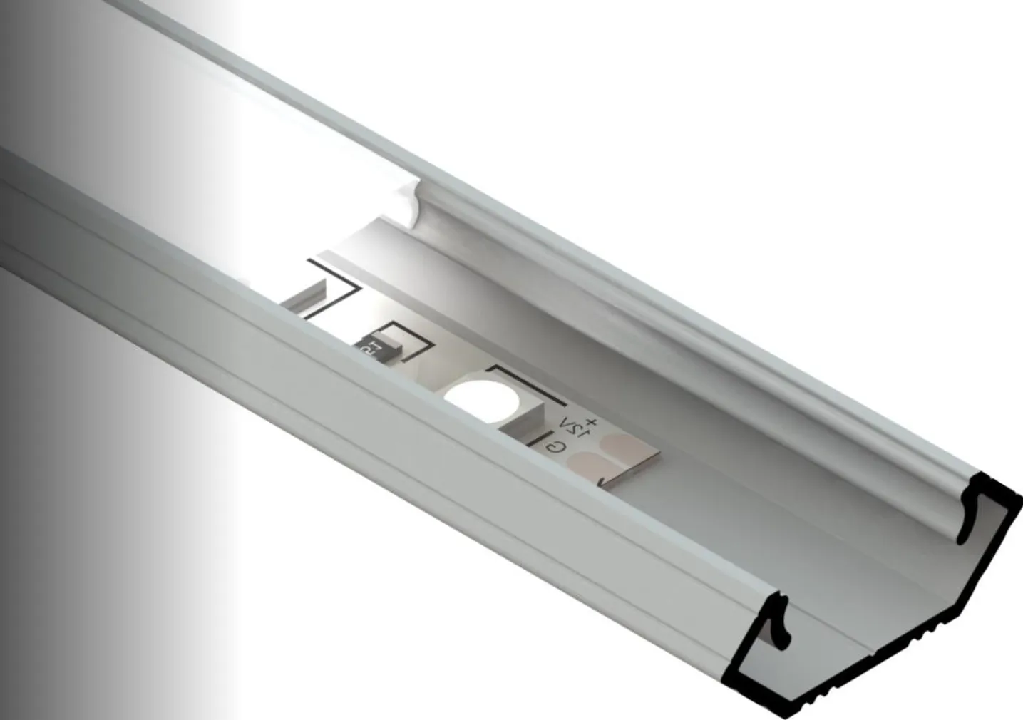 ALUMIINIUMPROFIIL FARO FORM LED RIBALE HALL 2M NURK