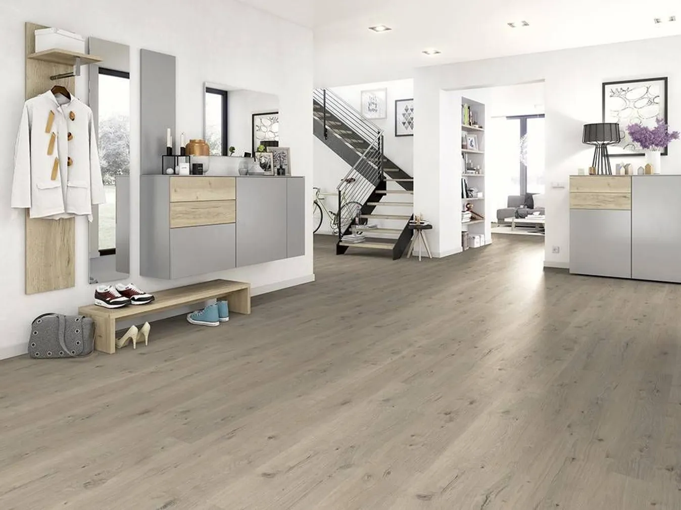 LAMINAATPARKETT 8MM REPINO OAK 1-LIPP, 1,99M² PAKIS