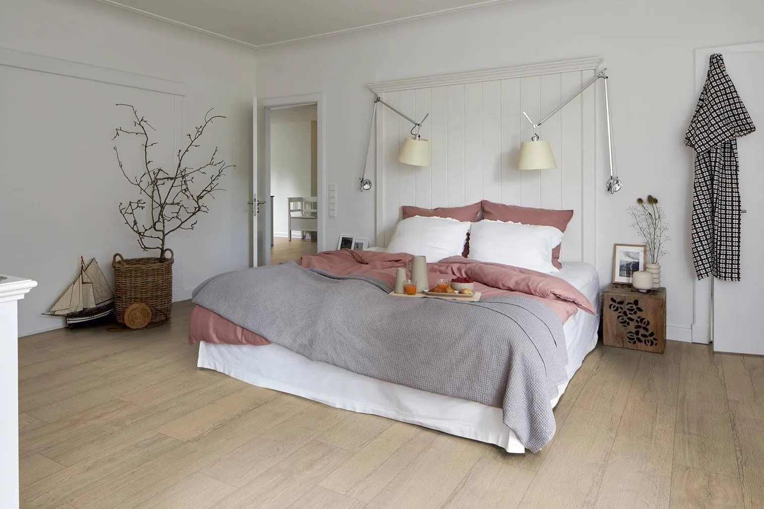 LAMINAATPARKETT 8MM NATURAL ELVA OAK 1-LIPP 4V, 1,99M² PAKIS