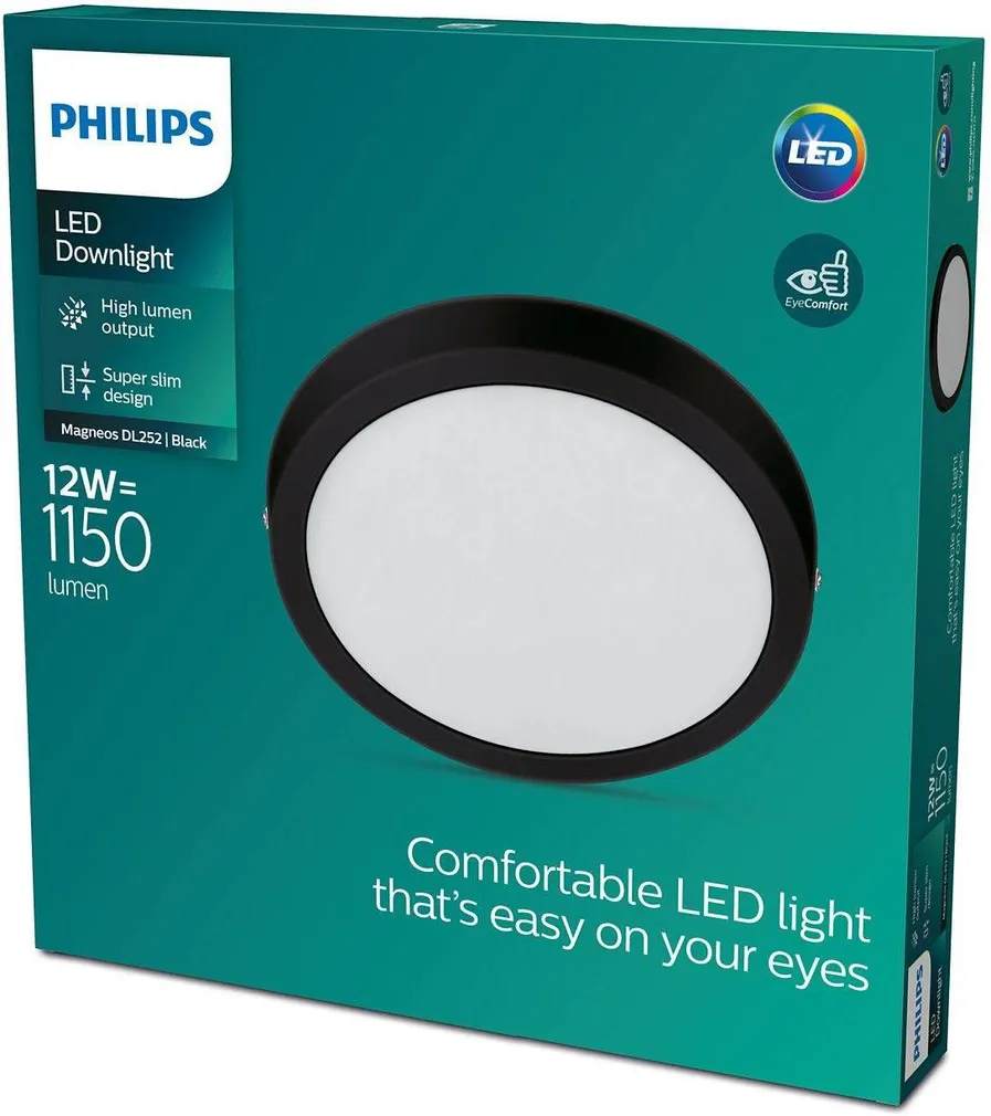 ALLVALGUSTI PHILIPS MAGNEOS PINDPAIGALDUSEGA 12W 2700K MUST