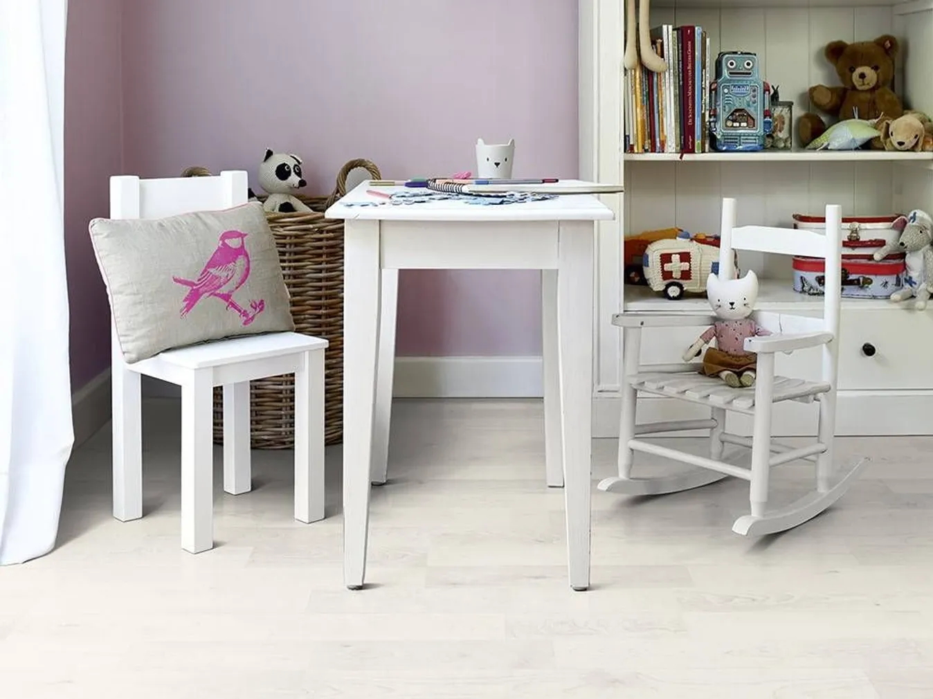 LAMINAATPARKETT 7MM ASCONA VALGE 2-LIPPI, 2,49M² PAKIS